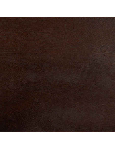 Table de salon style organique en bois teinté marron