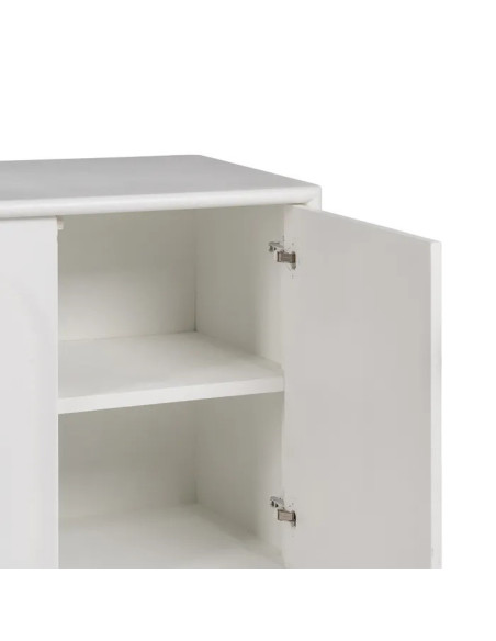 Bahut 3 portes en bois blanc Beret