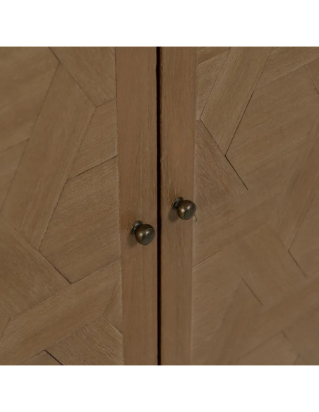 Meuble d'appoint en paulownia Brayan