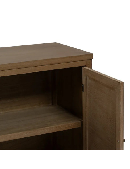 Buffet 4 portes en bois naturel Brayan