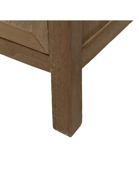 Buffet 4 portes en bois naturel Brayan