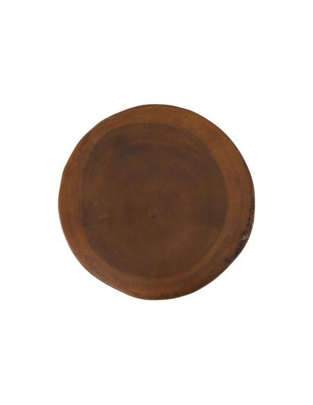 Petite table d’appoint ronde en bois massif de mungur