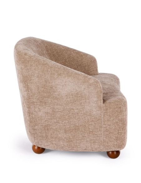 Fauteuil confortable en tissu Dakota