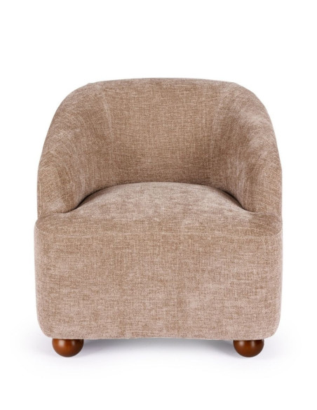 Fauteuil confortable en tissu Dakota