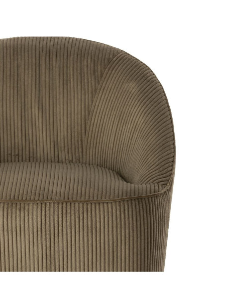 Fauteuil pivotant en tissu et métal Viby