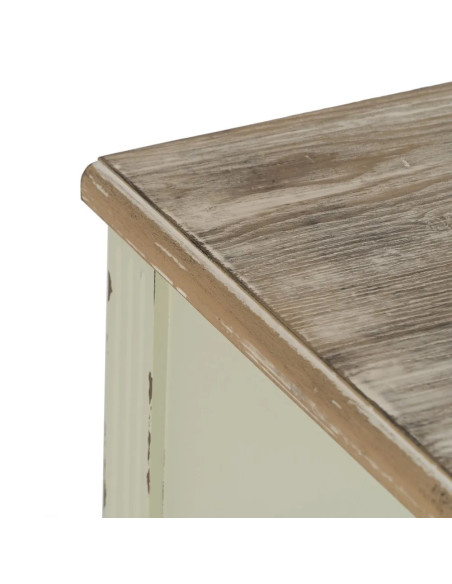 Commode 3 tiroirs couleur crème classique chic