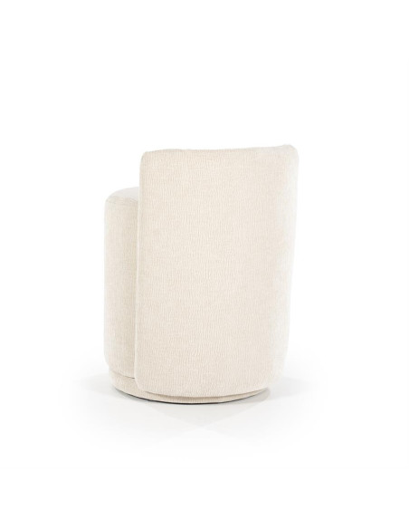Pouf rond siège d'appoint en tissu