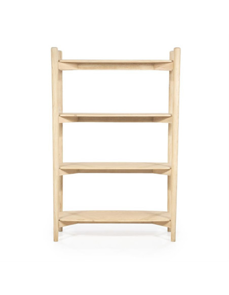 Bibliothèque en bois de chêne clair Selbu