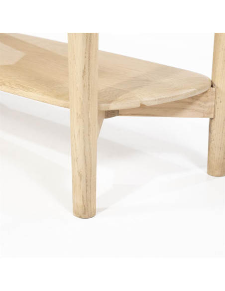 Bibliothèque en bois de chêne clair Selbu