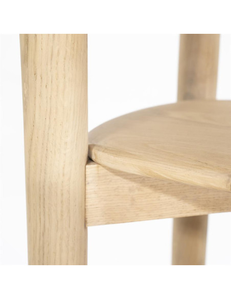 Bibliothèque en bois de chêne clair Selbu