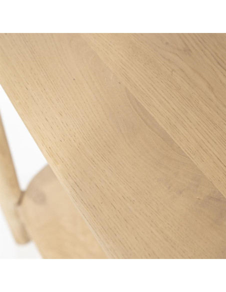 Bibliothèque en bois de chêne clair Selbu