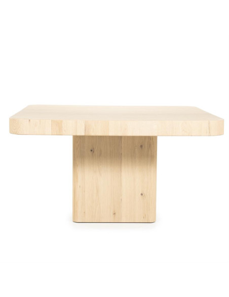 Table de repas carrée en bois de chêne Harmonie