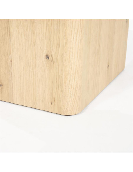 Table de repas carrée en bois de chêne Harmonie