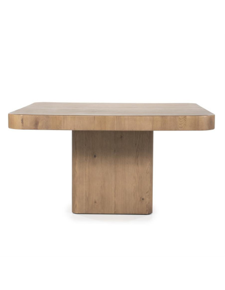 Table de repas carrée en bois de chêne Harmonie