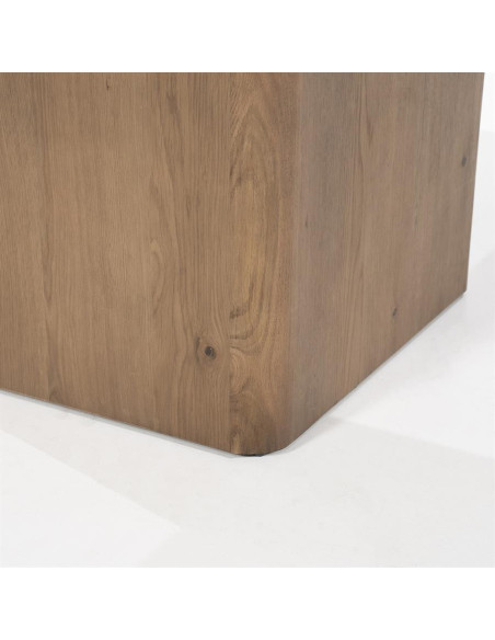 Table de repas carrée en bois de chêne Harmonie