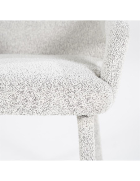 Fauteuil de repas Fika en tissu (lot de 2)