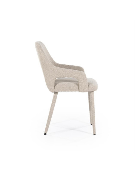 Fauteuil de repas Fika en tissu (lot de 2)
