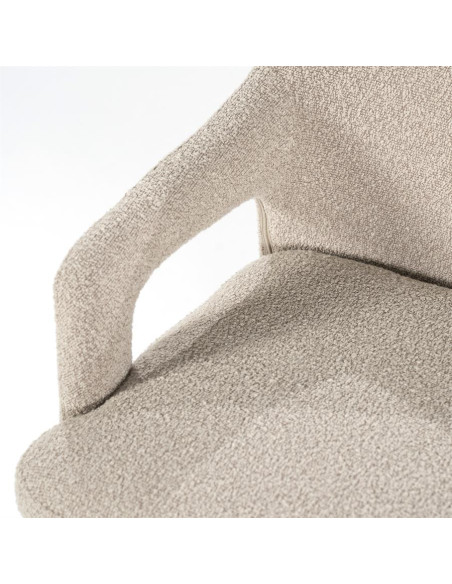 Fauteuil de repas Fika en tissu (lot de 2)