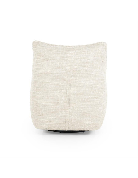 Fauteuil rotatif en tissu Loys