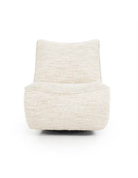 Fauteuil rotatif en tissu Loys