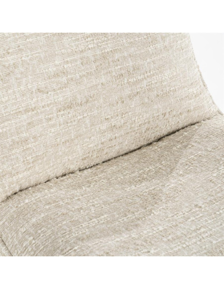 Fauteuil rotatif en tissu Loys