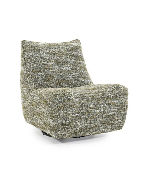 Fauteuil rotatif en tissu Loys