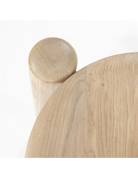 Table de repas scandinave en chêne clair Selbu