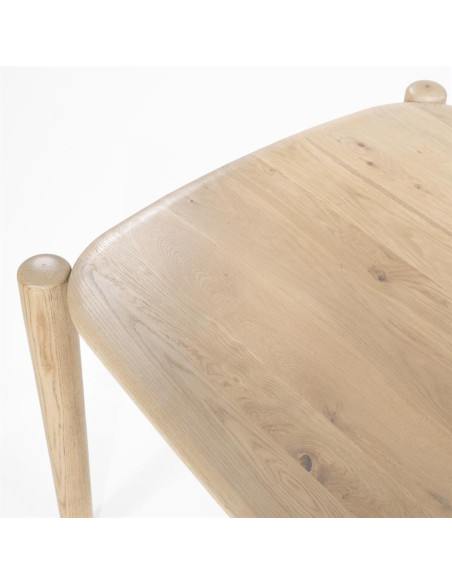 Table de repas scandinave en chêne clair Selbu