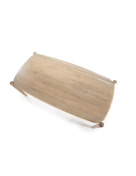 Table de repas scandinave en chêne clair Selbu