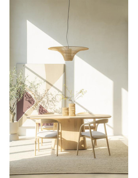 Table de repas en chêne clair Nola 200 cm