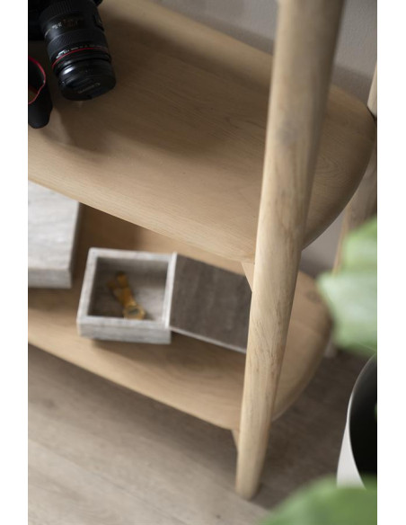 Bibliothèque en bois de chêne clair Selbu