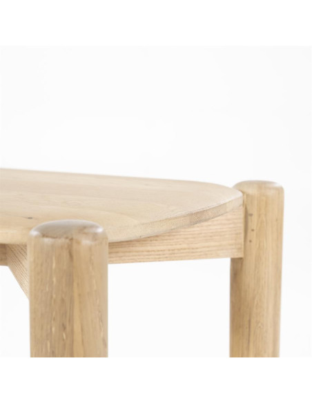 Console double plateau en chêne clair Selbu