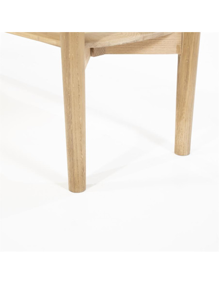 Console double plateau en chêne clair Selbu