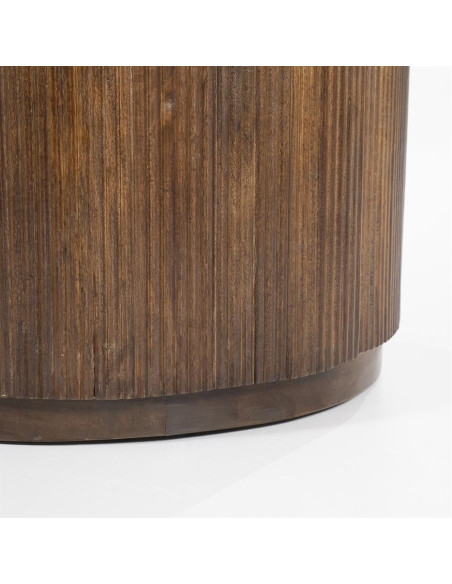Bureau en bois de manguier et travertin Mari