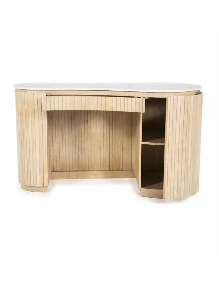 Bureau en manguier et marbre véritable Kira
