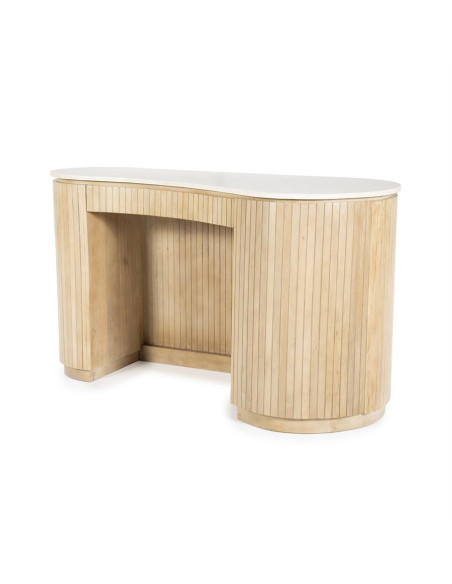 Bureau en manguier et marbre véritable Kira