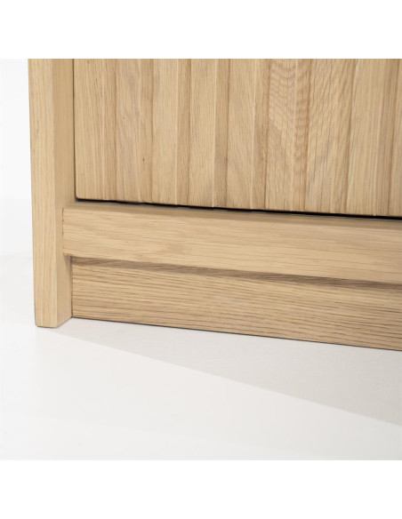 Buffet bas portes coulissantes en chêne Milo 180 cm