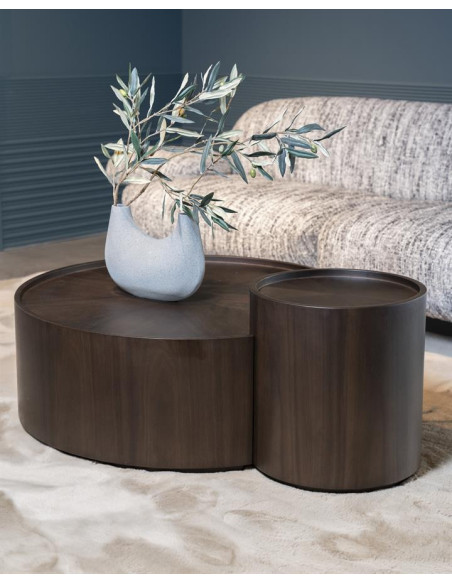 Lot de 2 tables basses rondes Max diamètre 90 cm