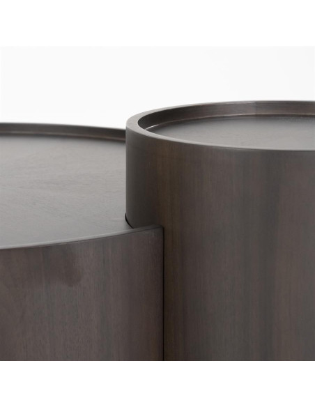 Lot de 2 tables basses rondes Max diamètre 90 cm