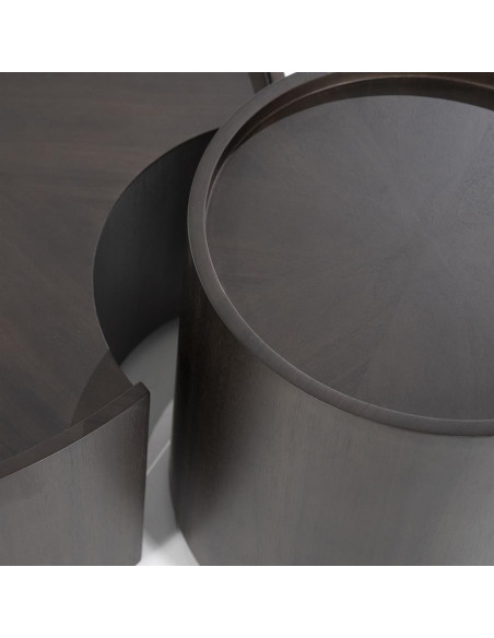 Lot de 2 tables basses rondes Max diamètre 90 cm