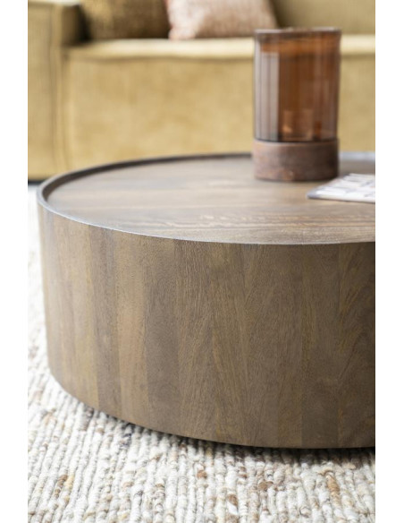 Table basse en acacia marron Zayn