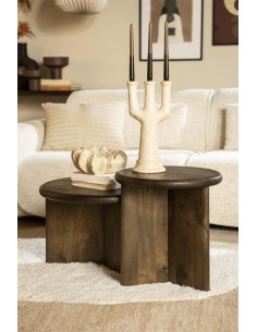 Table basse ronde en acacia...