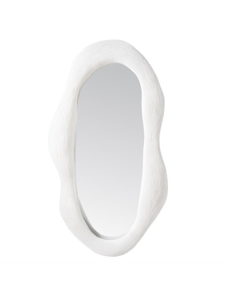 Miroir blanc style organique Alia
