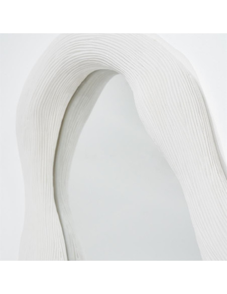 Miroir blanc style organique Alia