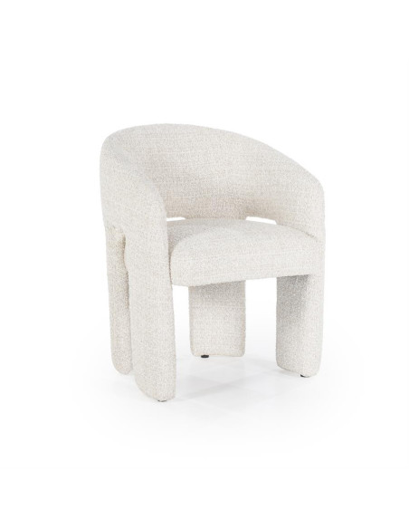 Fauteuil de repas en tissu texturé Hamilton