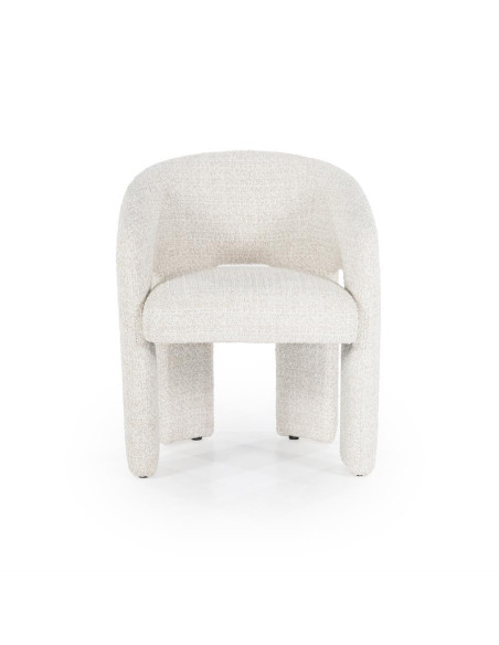 Fauteuil de repas en tissu texturé Hamilton
