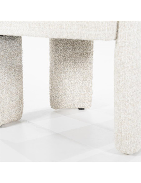 Fauteuil de repas en tissu texturé Hamilton