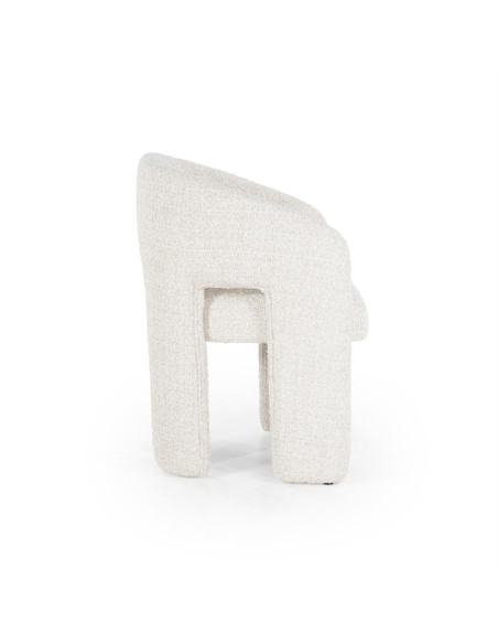 Fauteuil de repas en tissu texturé Hamilton