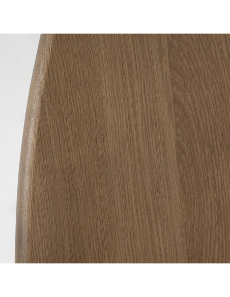 Table basse forme haricot en chêne massif Josh 140 cm