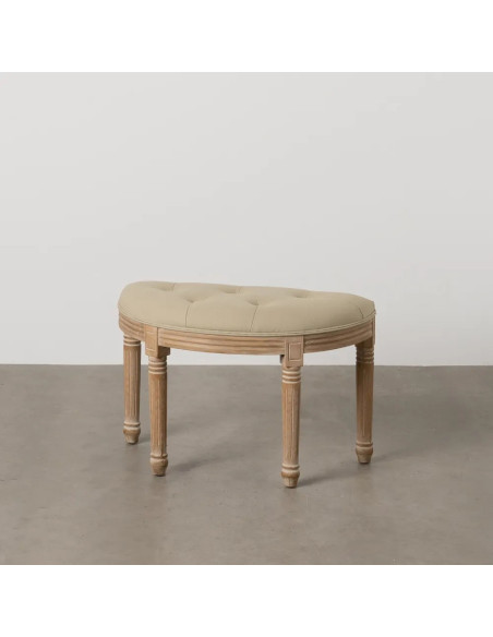 Banquette demi-lune capitonnée